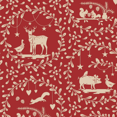 Merry Little Christmas - Paperscenes Burgundy