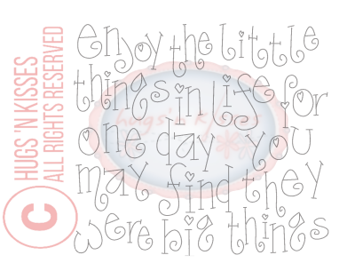 Downloadable Pattern Nice People Nice Things - Enjoy The Little Things