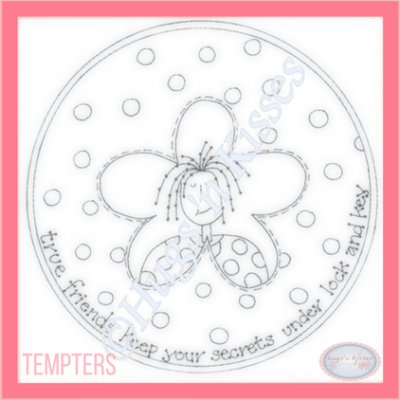 Downloadable Pattern - Tempters - True Friends Keep Your Secrets Under Lock and Key