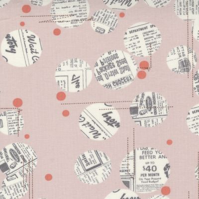 Celestial - Rose Quartz Newspaper Dot x 10"