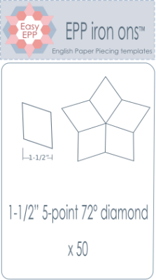 1-1/2" 72-degree 5-point Diamonds x 50