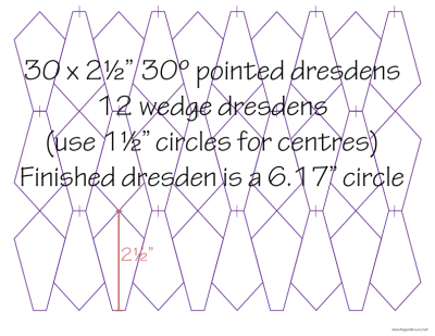 2-1/2" 30 degrees Pointed Dresdens x 30 (DOWNLOAD)