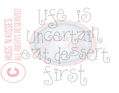 Downloadable Pattern Nice People Nice Things - Life is Uncertain