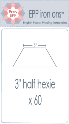 3" Half Hexies x 60