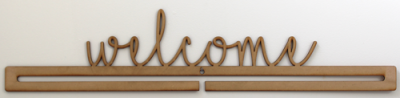 Quilt Hangers - Welcome Cursive