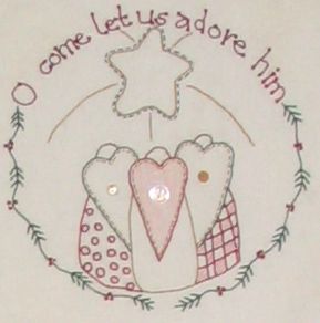 Christmas Love Letter - O Come Let Us Adore Him  PDF download pattern