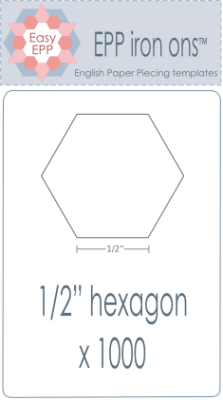 1/2" Hexies x 1000 pack 