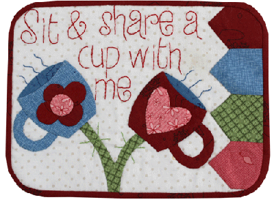 Mug Rug - Sit and Share