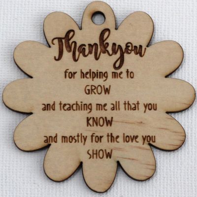 Teacher's Present - Flower Tag