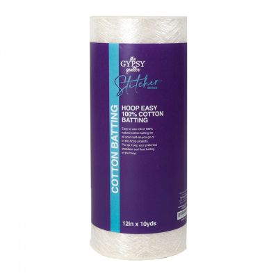 The Gypsy Quilter Hoop Easy 100% Cotton Batting 12"