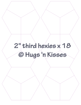 2" Third Hexies x 18 (DOWNLOAD)