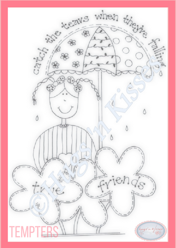 Downloadable Pattern - Tempters - True Friends Catch the Tears When They're Falling