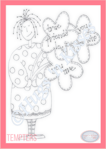 Downloadable Pattern - Tempters - True Friends Love You For Who You Are