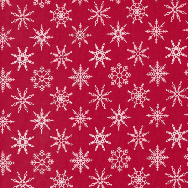 Candy Cane Lane - Cardinal Snowflakes x 10