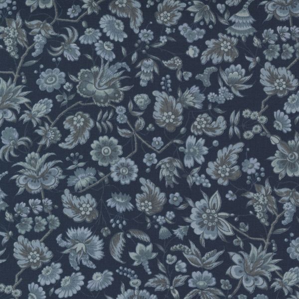 Regency Somerset Blues - Wellington Floral Midnight Blue x 10