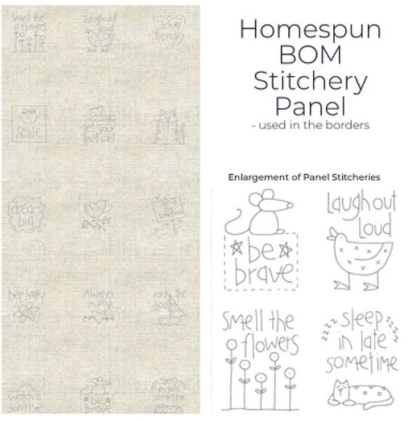 A Letter to my daughter - Panel Linen Champagne