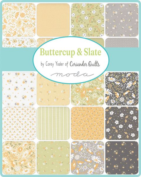Buttercup and Slate Layer Cake