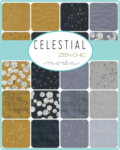 Celestial - Maize Newspaper Dot x 10