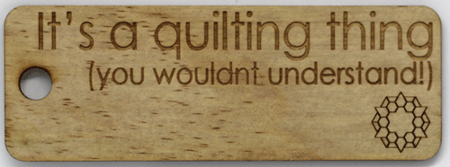 Quilting tags/keyrings