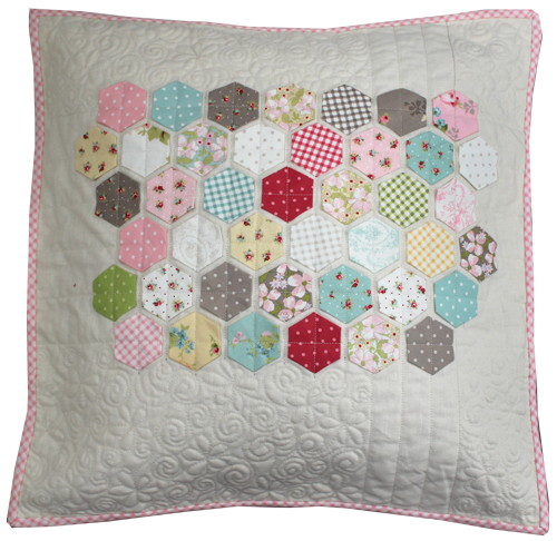 Modern Pretty Hexie Cushion