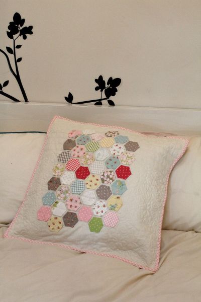 Modern Pretty Hexie Cushion