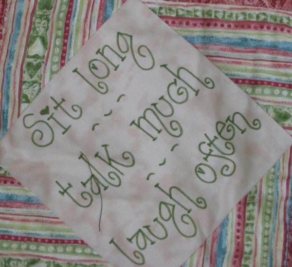 Downloadable Pattern Nice People Nice Things - Sit Long, Talk Much, Laugh Often