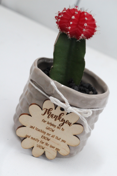 Teacher's Present - Flower Tag