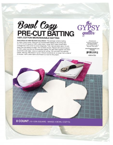 The Gypsy Quilter Bowl Cozy Precut Batting