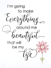 Stitched Signs - I'm Going To Make Everything Around Me Beautiful